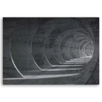 Obraz Deco Panel, Szary tunel 3D - obrazek 3