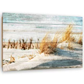 Obraz Deco Panel, Plaża wydmy na drewnie - obrazek 2