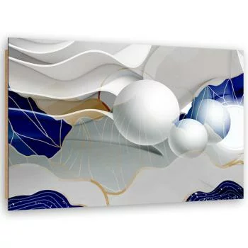 Obraz Deco Panel, Niebieska abstrakcja z kulami 3D - obrazek 2