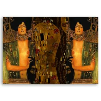 Obraz na płótnie, Judyta z głową Holofernesa - obrazek 3