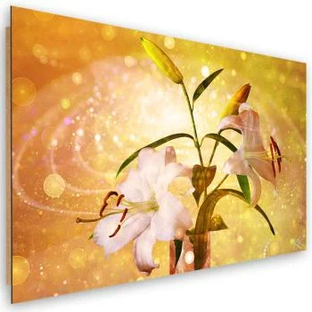 Obraz Deco Panel, Lilia na żółtym tle - obrazek 2