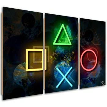 Obraz trzyczęściowy Deco Panel, Przyciski do kontrolera - obrazek 2