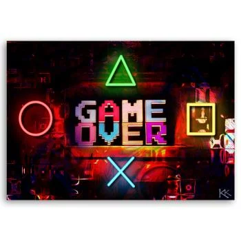 Obraz Deco Panel, Napis Game Over dla gracza - obrazek 3