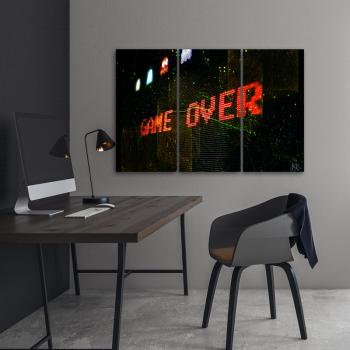 Obraz trzyczęściowy Deco Panel, Game Over dla gracza