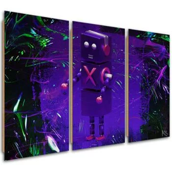 Obraz trzyczęściowy Deco Panel, Robot dla gracza - obrazek 2