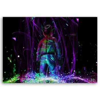 Obraz na płótnie, Neon gracz - obrazek 3