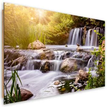 Obraz Deco Panel, Wodospad o zachodzie słońca natura - obrazek 2