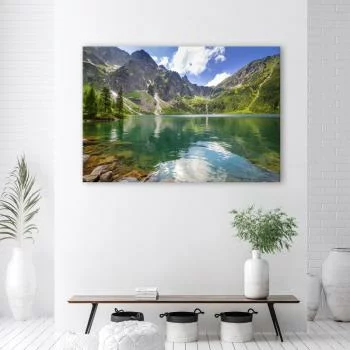 Obraz Deco Panel, Górskie jezioro Drzewa Natura