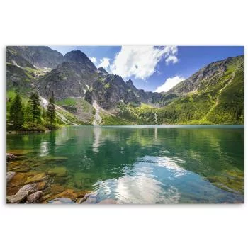 Obraz Deco Panel, Górskie jezioro Drzewa Natura - obrazek 3