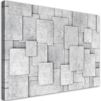 Obraz na płótnie, Geometryczna abstrakcja z betonu - obrazek 2