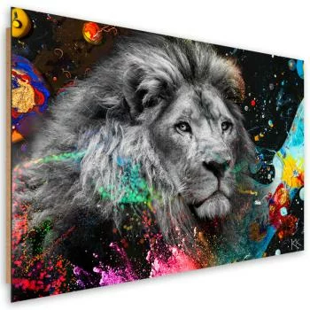 Obraz Deco Panel, Lew na kolorowym tle - obrazek 2