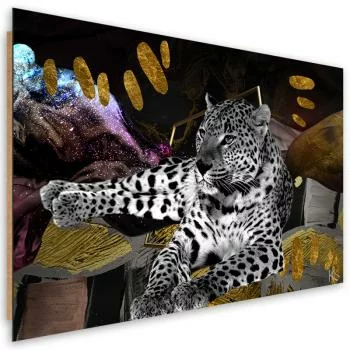 Obraz Deco Panel, Lampart abstrakcja kolorowa - obrazek 2