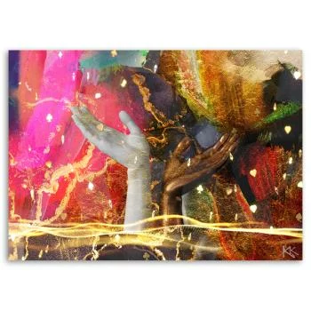 Obraz Deco Panel, Kolorowe Ręce Abstrakcja - obrazek 3