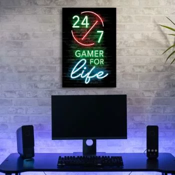 Obraz Deco Panel, Napis Gamer for life