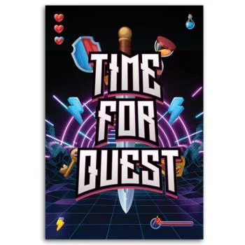 Obraz Deco Panel, Napis Time for quest dla graczy - obrazek 3
