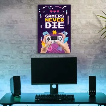 Obraz Deco Panel, Gracze nigdy nie umierają