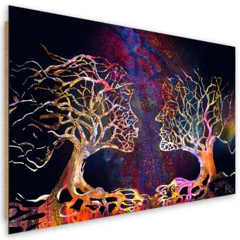 Obraz Deco Panel, Para drzew pocałunek abstrakcja - obrazek 2