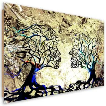 Obraz Deco Panel, Pocałunek drzewa miłość abstrakcja - obrazek 2