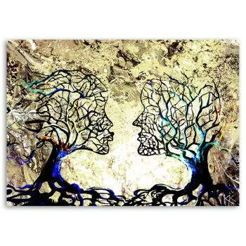 Obraz Deco Panel, Pocałunek drzewa miłość abstrakcja - obrazek 3
