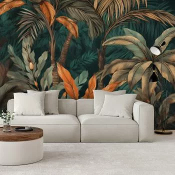 Fototapeta, Palmy w dżungli pejzaż - obrazek 2