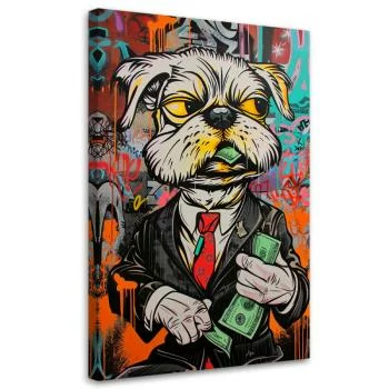 Obraz, Pies dolary pop art