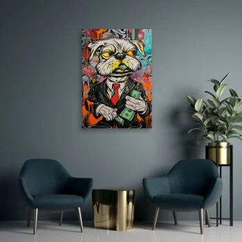 Obraz, Pies dolary pop art - obrazek 2
