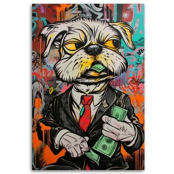 Obraz, Pies dolary pop art - obrazek 3