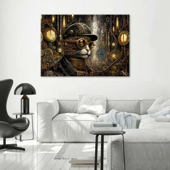 Obraz, Fantastyczny kot w stylu steampunk - obrazek 2