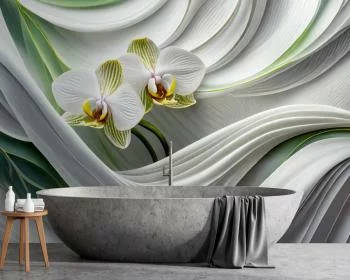 Fototapeta, Orchidea abstrakcja 3D - obrazek 2