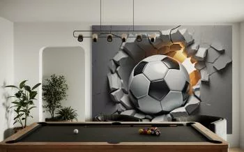 Fototapeta, Piłka nożna 3D - obrazek 2