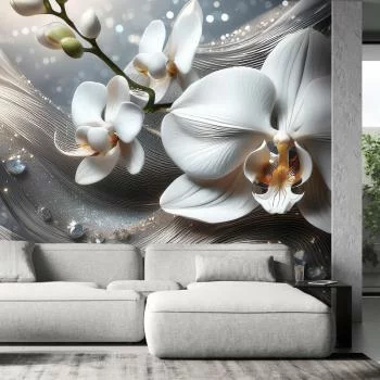Fototapeta, Abstrakcja 3D Orchidea - obrazek 2