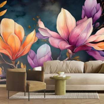 Fototapeta, Malowany płatek magnolii - obrazek 2