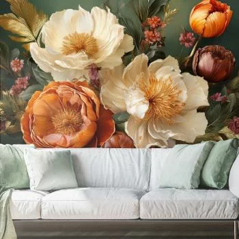 Fototapeta, Kwiaty Liście Natura - obrazek 2