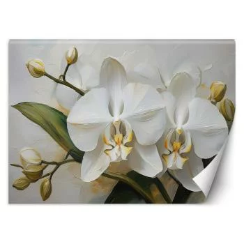 Fototapeta, Malowany kwiat orchidei
