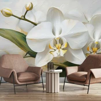 Fototapeta, Malowany kwiat orchidei - obrazek 2