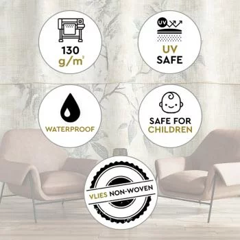 Fototapeta, Liście Rośliny Na Tle Z Fakturą - obrazek 3