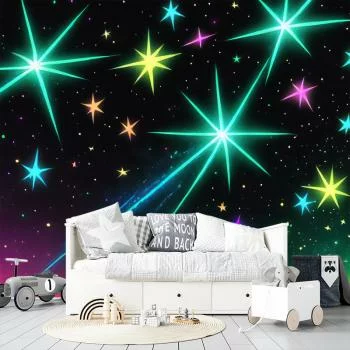 Fototapeta, Aurora Borealis Landscape Neon - obrazek 2