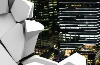 Fototapeta 3D - miasto nocą - obrazek 3