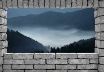 Fototapeta 3D - za kamienną twierdzą - obrazek 2