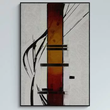 Obraz w ramie 80x120 - Minimalistyczna Struktura