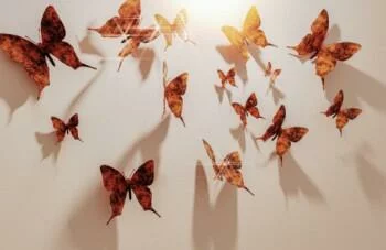 Fototapeta 3D - świetliste motyle - obrazek 2