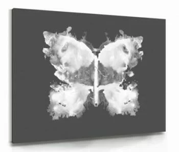 Biały motyl - nowoczesny obraz na płótnie