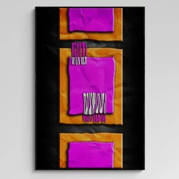 Obraz w ramie 80x120 - Abstrakcyjny Spływ Kolorów