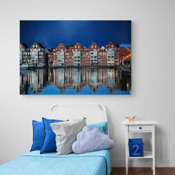 Obraz - domy w Holandi