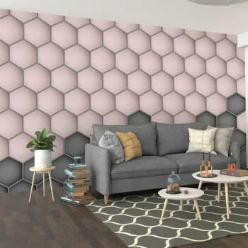 Fototapeta 3D hexagony 2