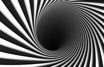 Naklejka podłogowa 3D - spirala