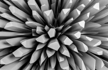 Fototapeta 3D kredowy kwiat - obrazek 2