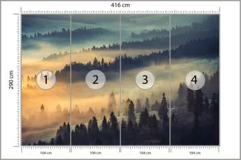 Fototapeta Las We Mgle - obrazek 3