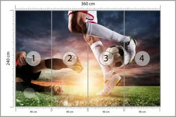 Fototapeta Piłkarze Podczas Meczu - obrazek 3