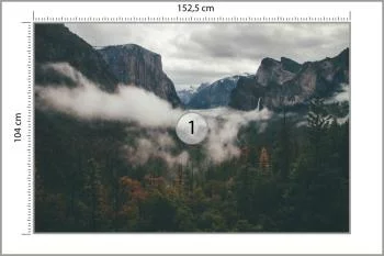 Fototapeta - Górski Widok z Mgłą w Dolinie - obrazek 3